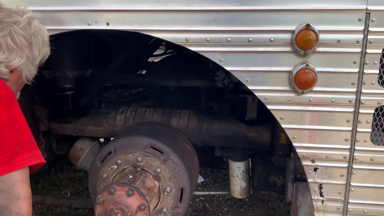 Airbag install on eagle bus