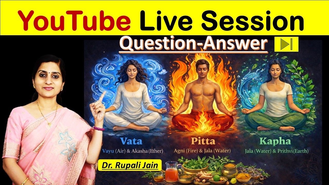 Ayurveda for Everyone Live || आपके सवाल-हमारे जवाब || Q&A Live Session - Dr. Rupali Jain #ayurveda