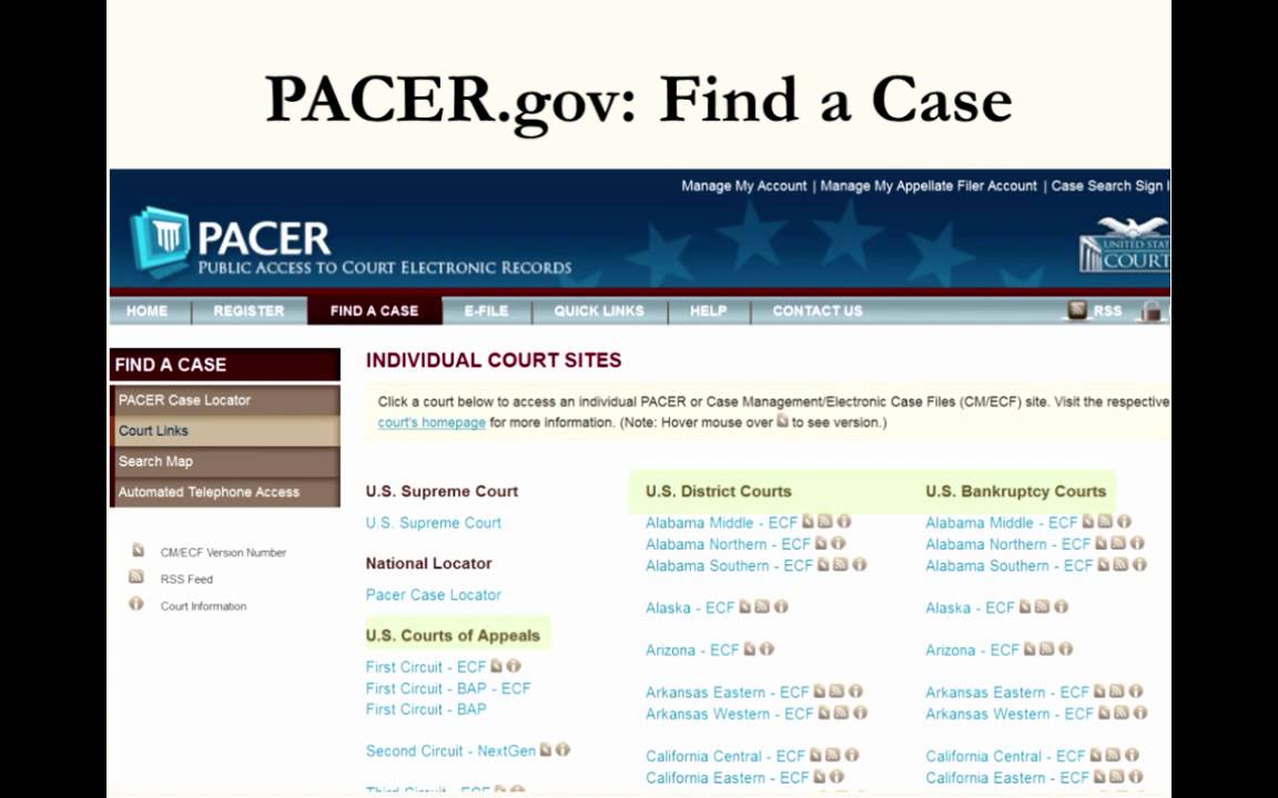 Order in the Court Records: Finding Briefs, Transcripts, and other Court Materials