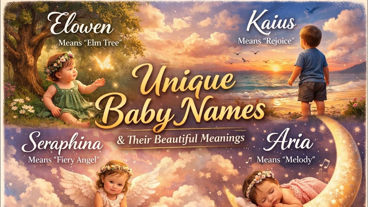 Unique Baby's Name's with Beautiful images & Meanings 