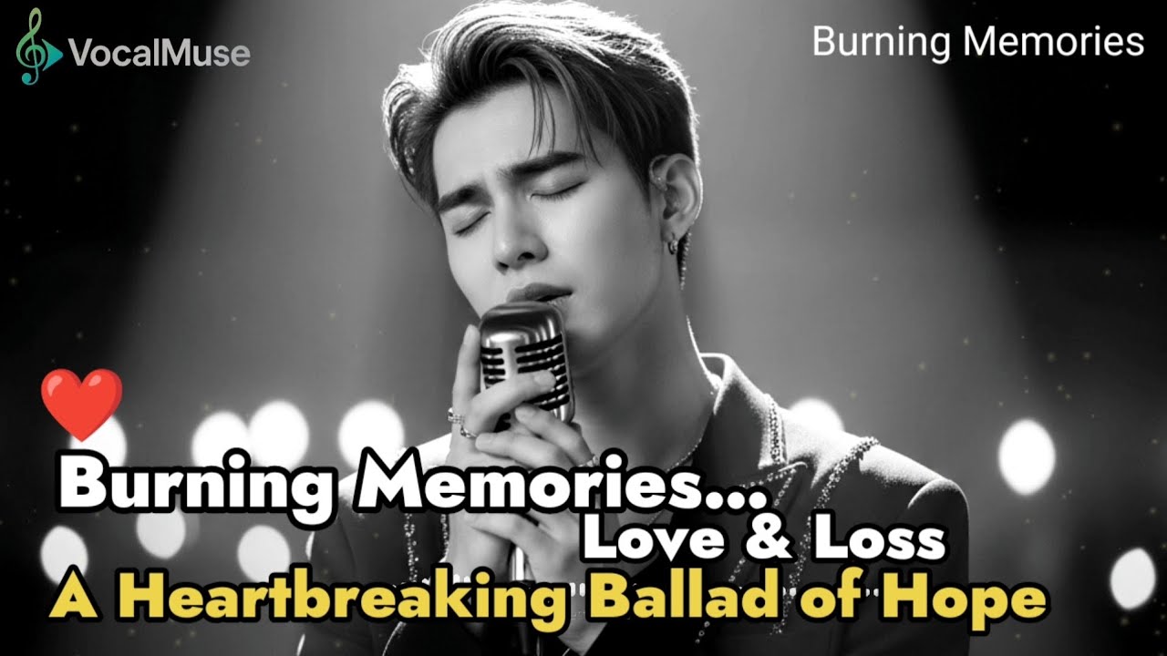 VocalMuse - Burning Memories ❤️ | Emotional English Ballad 2025 | Sad Love Song of Heartbreak & Hope