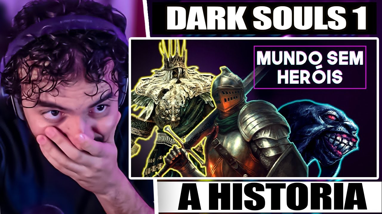 A Historia NÃO contada de Dark Souls | Leozin React
