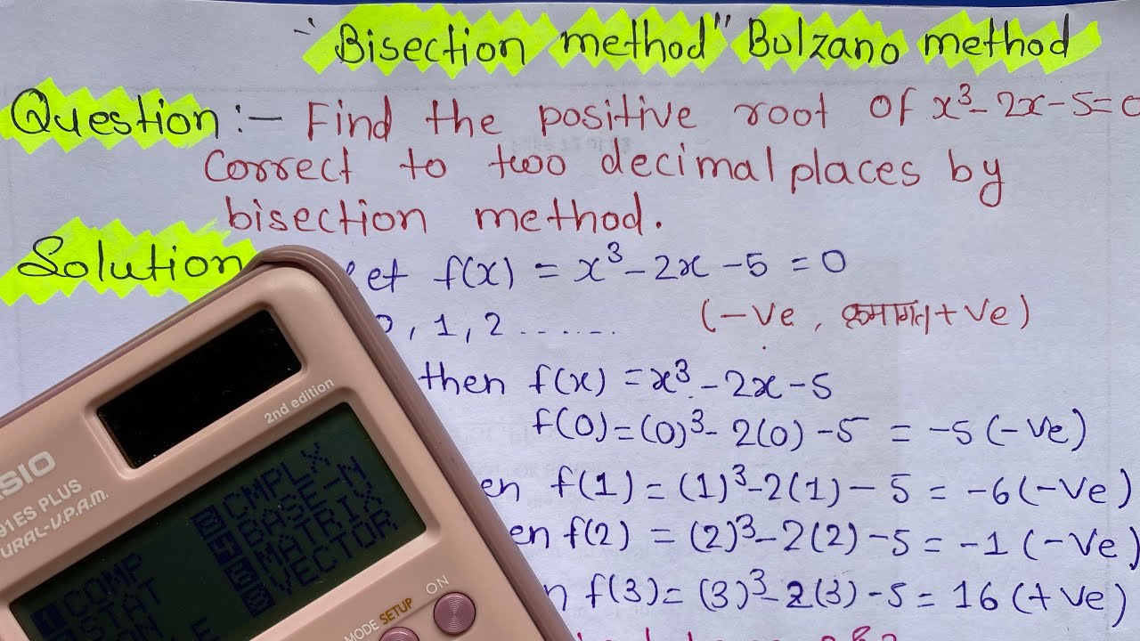 Bisection method||bisection method in hindi||numerical methods||JEE2025,PU,CBSE🔥