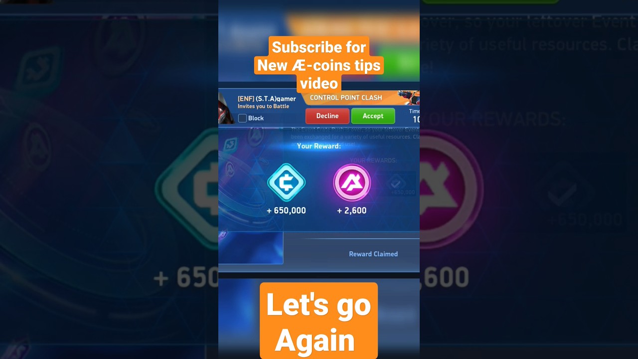 &AElig;-Coins And Credits Got From Exchange Tokens 🔥 - Mech Arena #mecharena #shorts