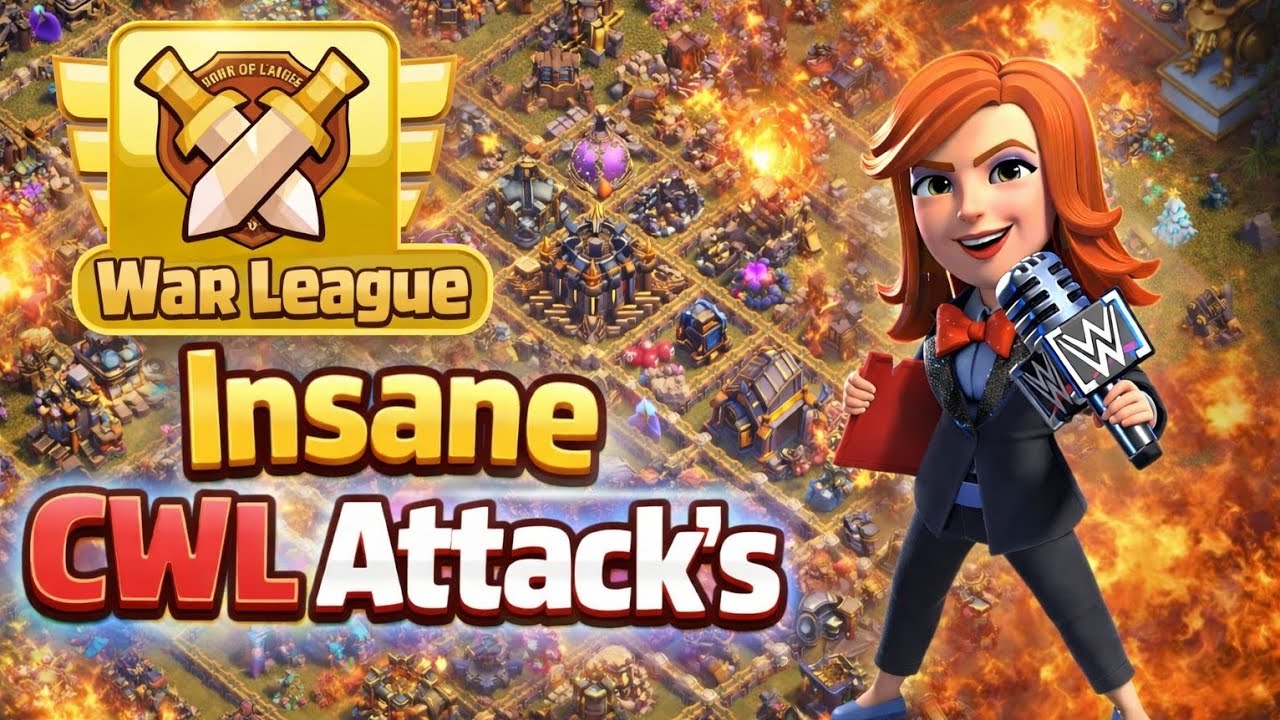 Insane CWL Attack's In My First Time Master League☠️!! || Clash of Clans ||