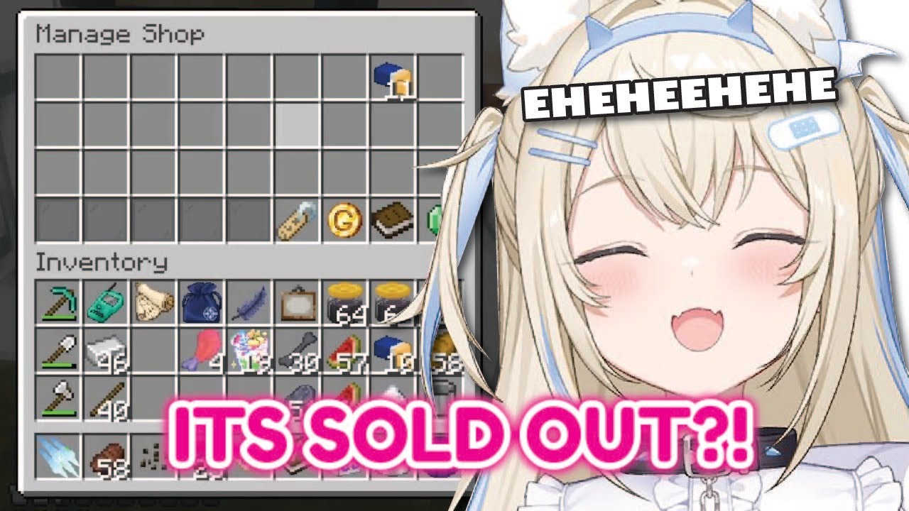 Fuwawa reaction to her sold out product is priceless