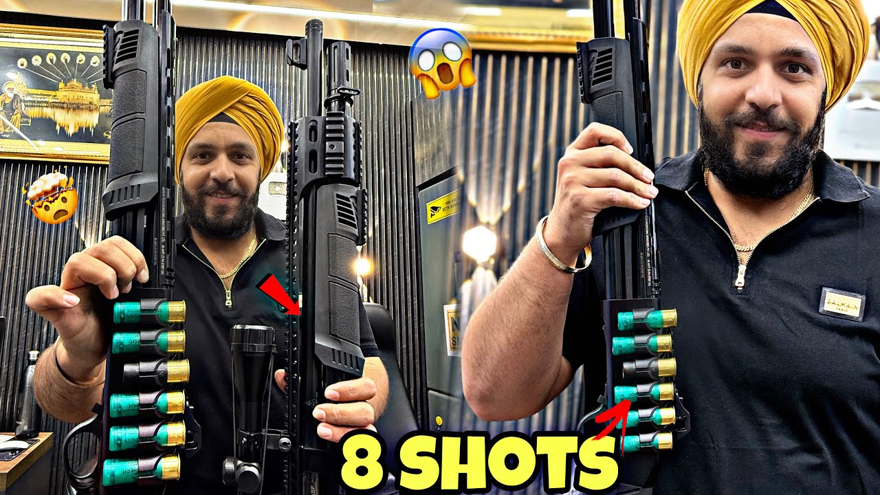 12 Bore pump action semi Automatic Gun Bandook 315 Rifle Sabse sasti 8 shots Indian Sharda Gun House