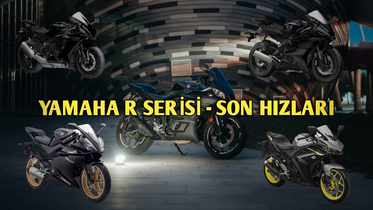 Yamaha R Serisi Tüm Motorları Son Hızları ! (R125 - R15 - R25 - R3 - R6 - R7 - R1 - R1M TOP SPEED)