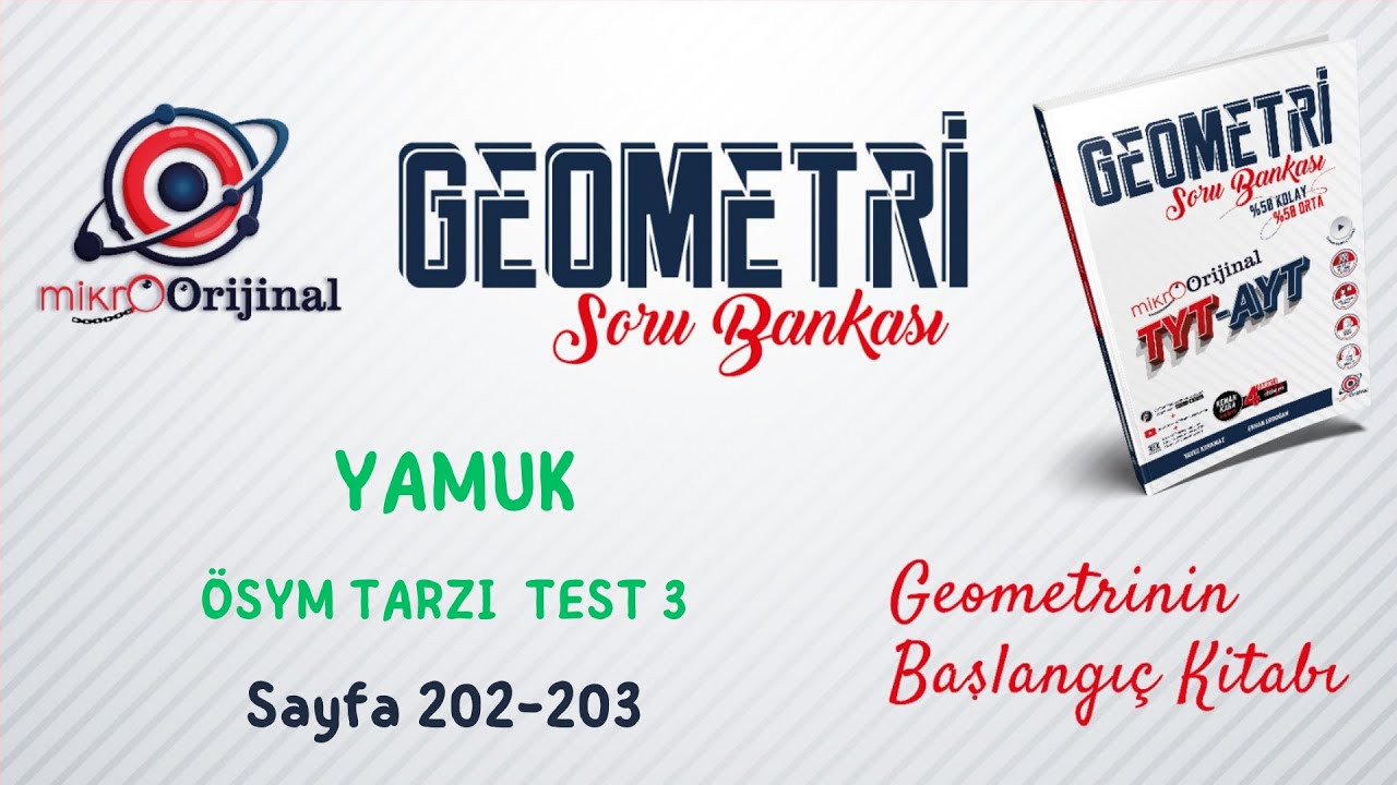 ÖSYM TARZI TEST 3 | Yamuk | Mikro Orijinal Geometri Soru Bankası