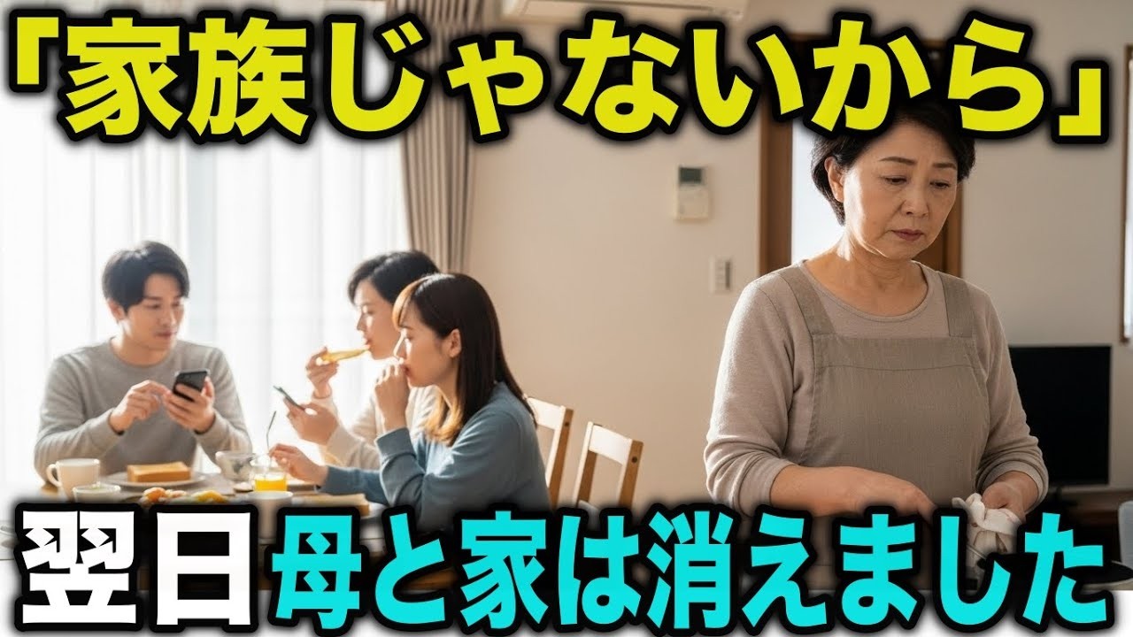 「家族なんだから」をやめた日、家族は壊れた