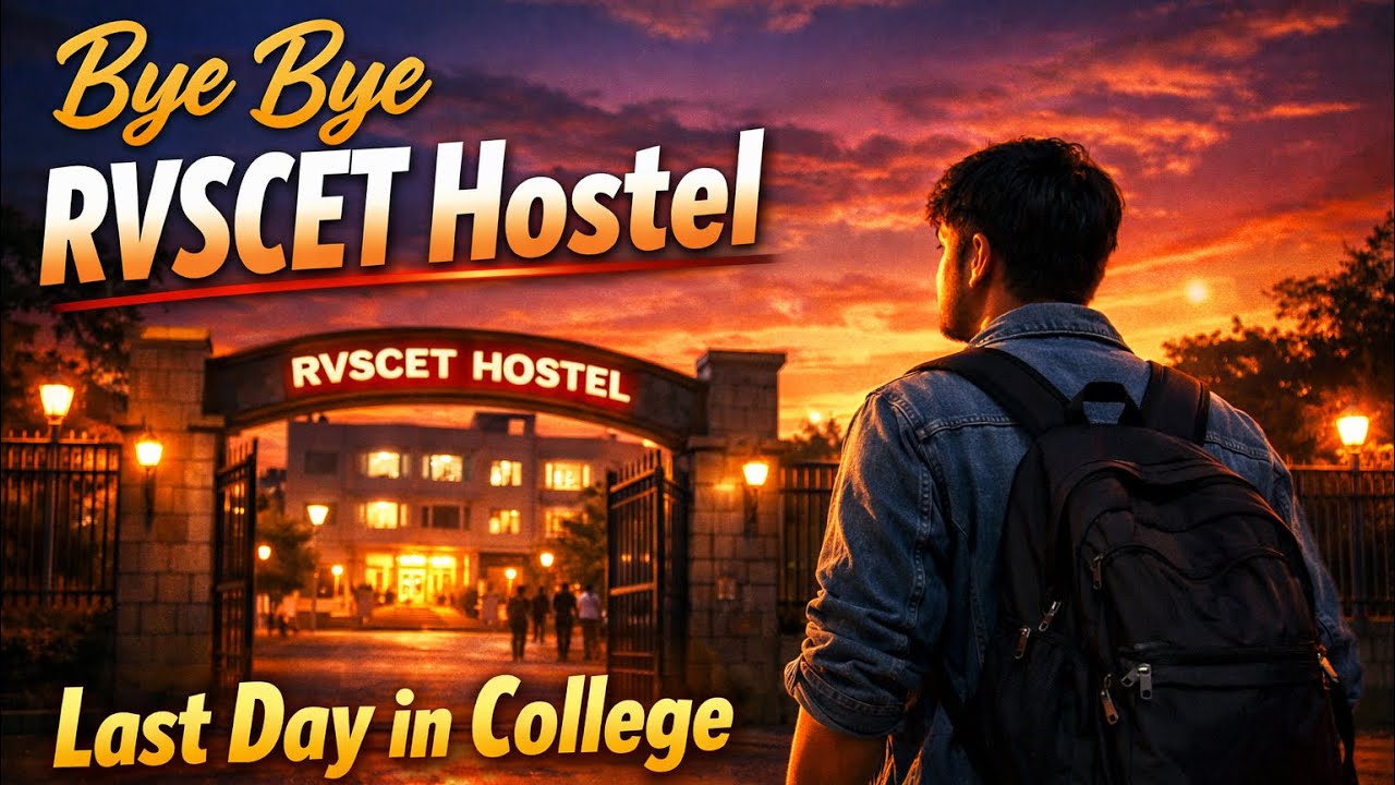 Goodbye College Life | Last Day at RVSCET Hostel / 08/02/2026
