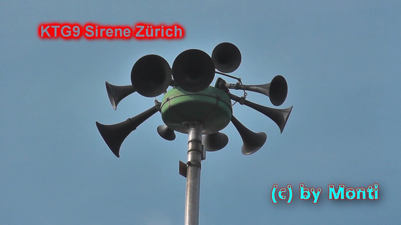 [DAS FETZT EINEM DIE OHREN WEG!] KTG10 Sirene Zürich Probealarm 2015 (HD)