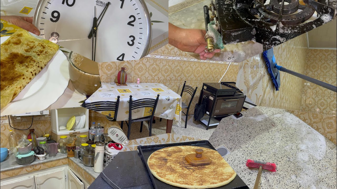 روتين النشاط 🥳تحضيرات رمضان تنضيف المطبخ 