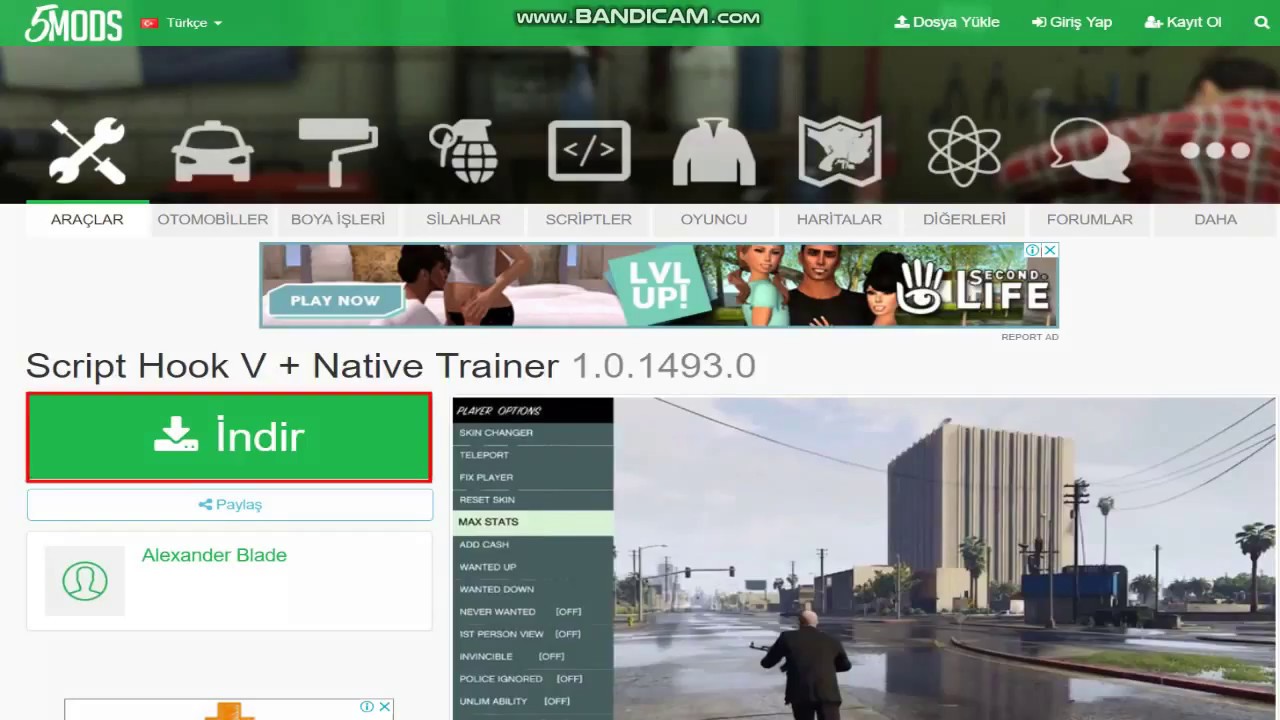 GTA5 Trainer Kurulum %100