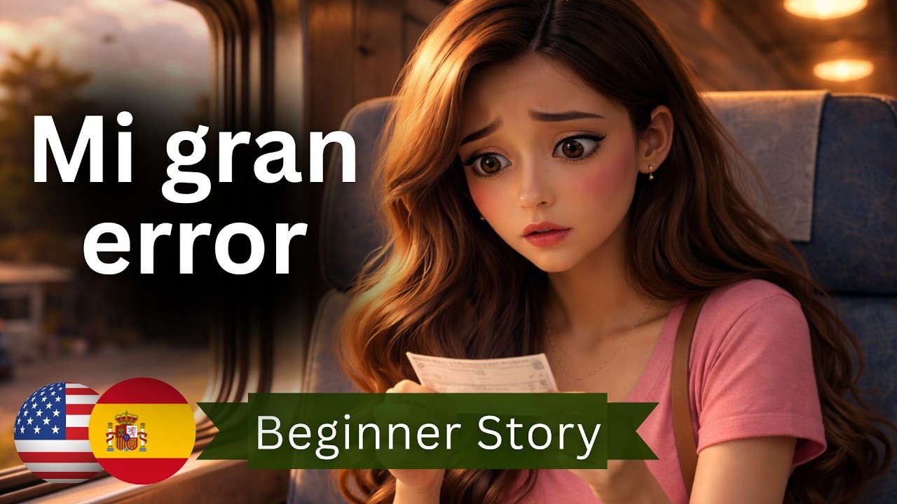 LEARN SPANISH with an Easy Story for beginners – Mi Gran Error (A1-A2)