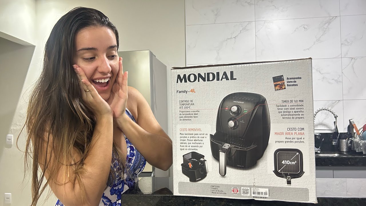 Vale a Pena Comprar a Air Fryer Mondial? Unboxing Completo