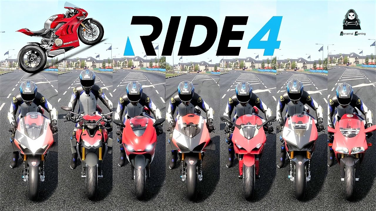 Top 15 Fastest Ducati Bikes Top Speed Battle || Ride 4 || 4k 60FPS