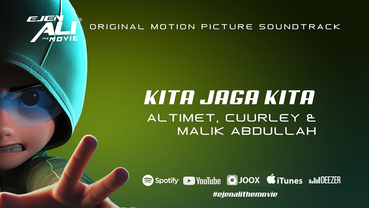 Kita Jaga Kita - Altimet x Cuurley x Malik Abdullah Lyrics Video (Ejen Ali The Movie OST)