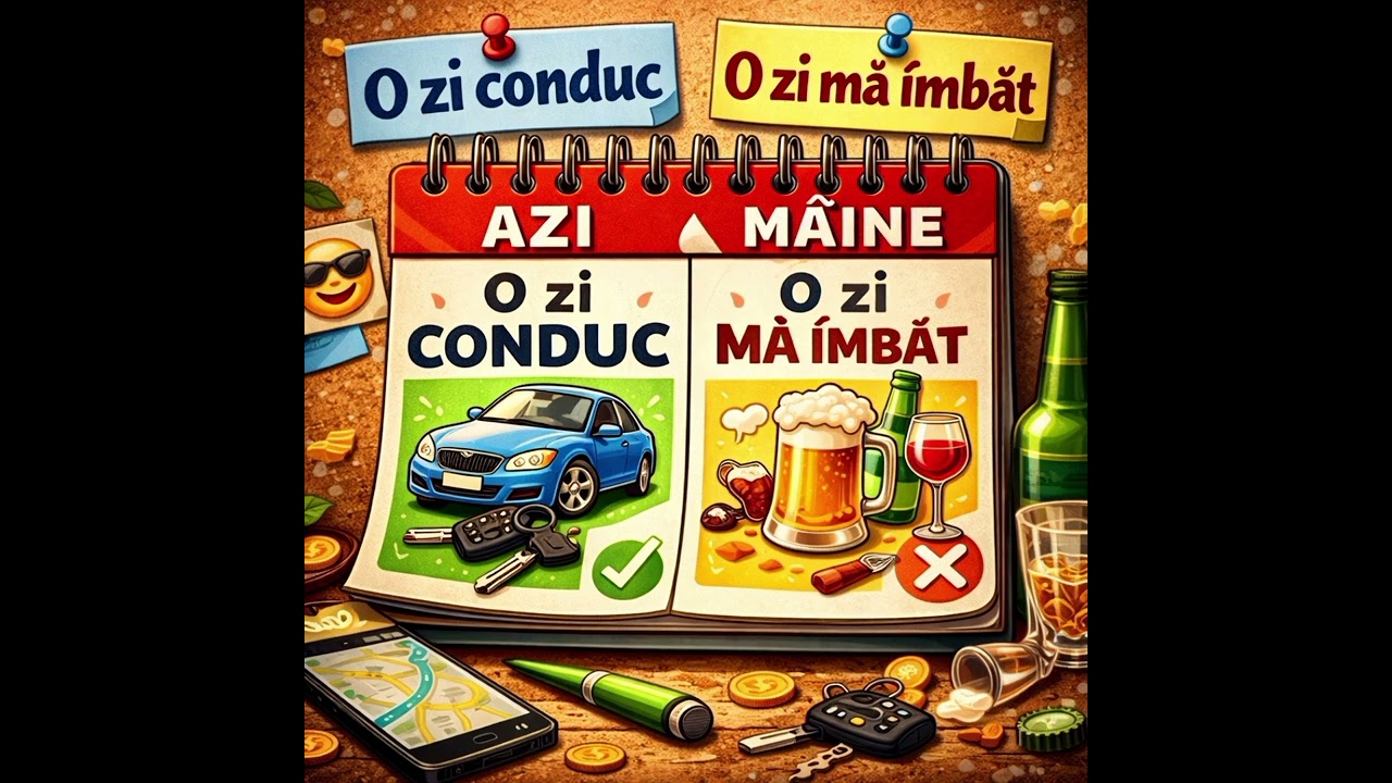 O zi conduc, o zi mă înbăt 