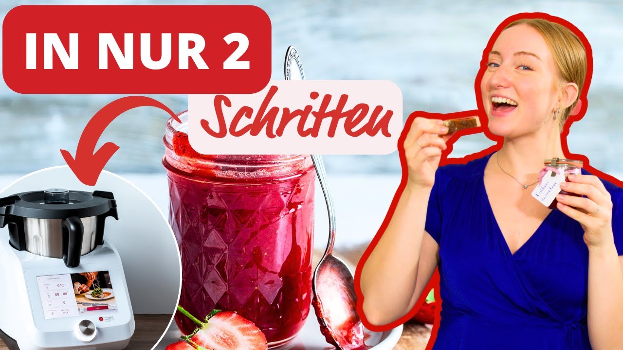 🍓 Blitz-Rezept! Fruchtige Erdbeermarmelade in  NUR 15 Min aus dem Monsieur Cuisine! 👩‍🍳