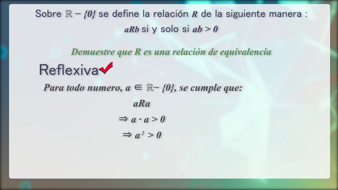 Relaciones de equivalencia y particiones (Sesión 3)