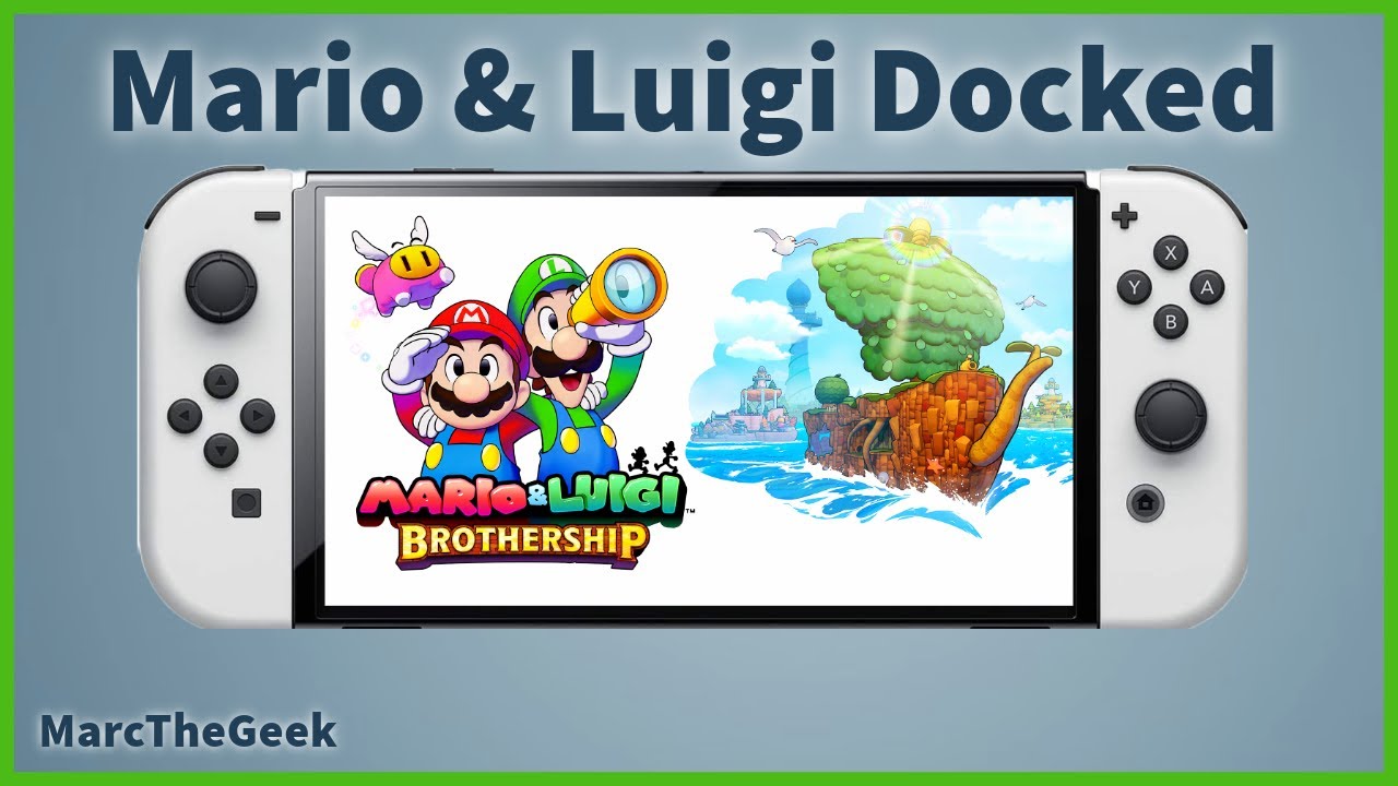 Mario & Luigi: Brothership Docked Nintendo Switch Gameplay