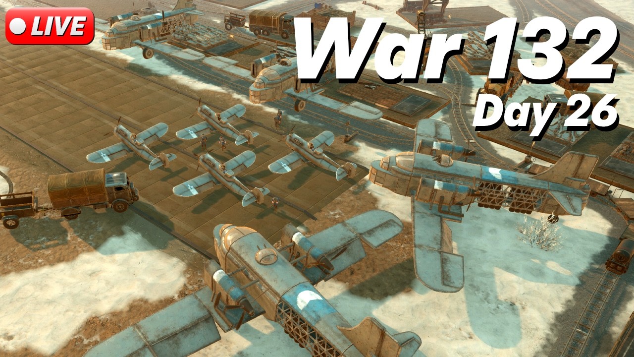🔴 FOXHOLE AIRBORNE // WAR 132 - DAY 26 // WARDEN FRONTLINE // LIVE GAMEPLAY