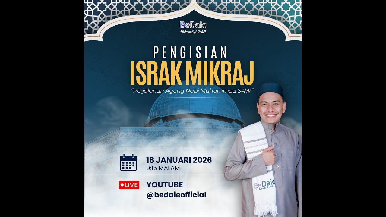 Kelas Khas: Pengisian Israk Mikraj - 18 Januari 2026