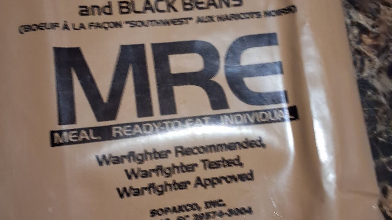 I tried  mre military- meal ready  to eat food