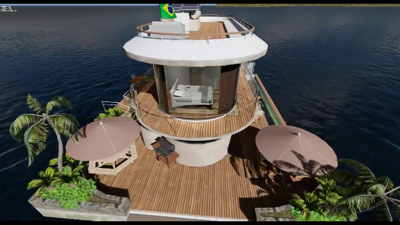 Casa Flutuante ( Fran&ccedil;Arq Arquitetura 3D)
