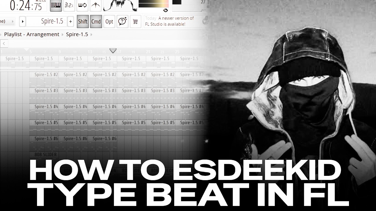 HOW TO MAKE ESDEEKID TYPE BEAT