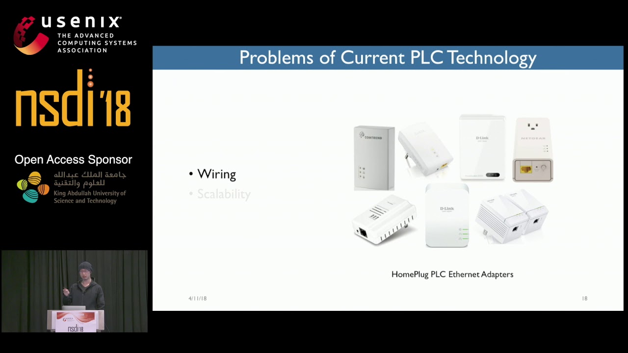 NSDI '18 - PowerMan: An Out-of-Band Management Network for Datacenters Using Power Line