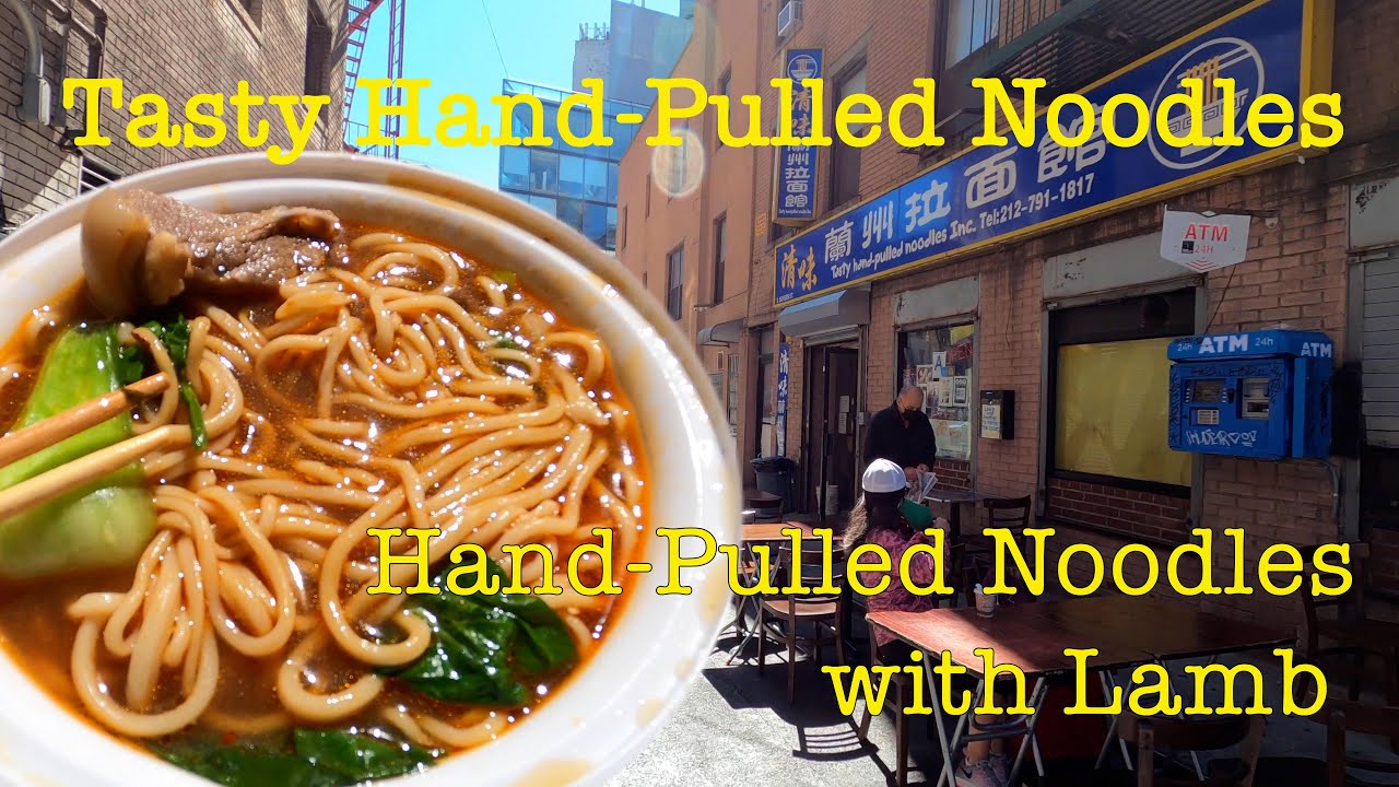 Hand-Pulled Noodles with Lamb 🐑 @Tasty Hand-Pulled Noodles 😋