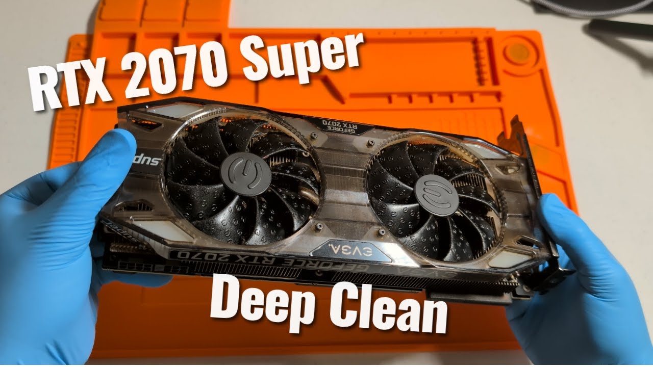 Эта видеокарта была коричневого цвета? RTX 2070 Super Deep Clean!