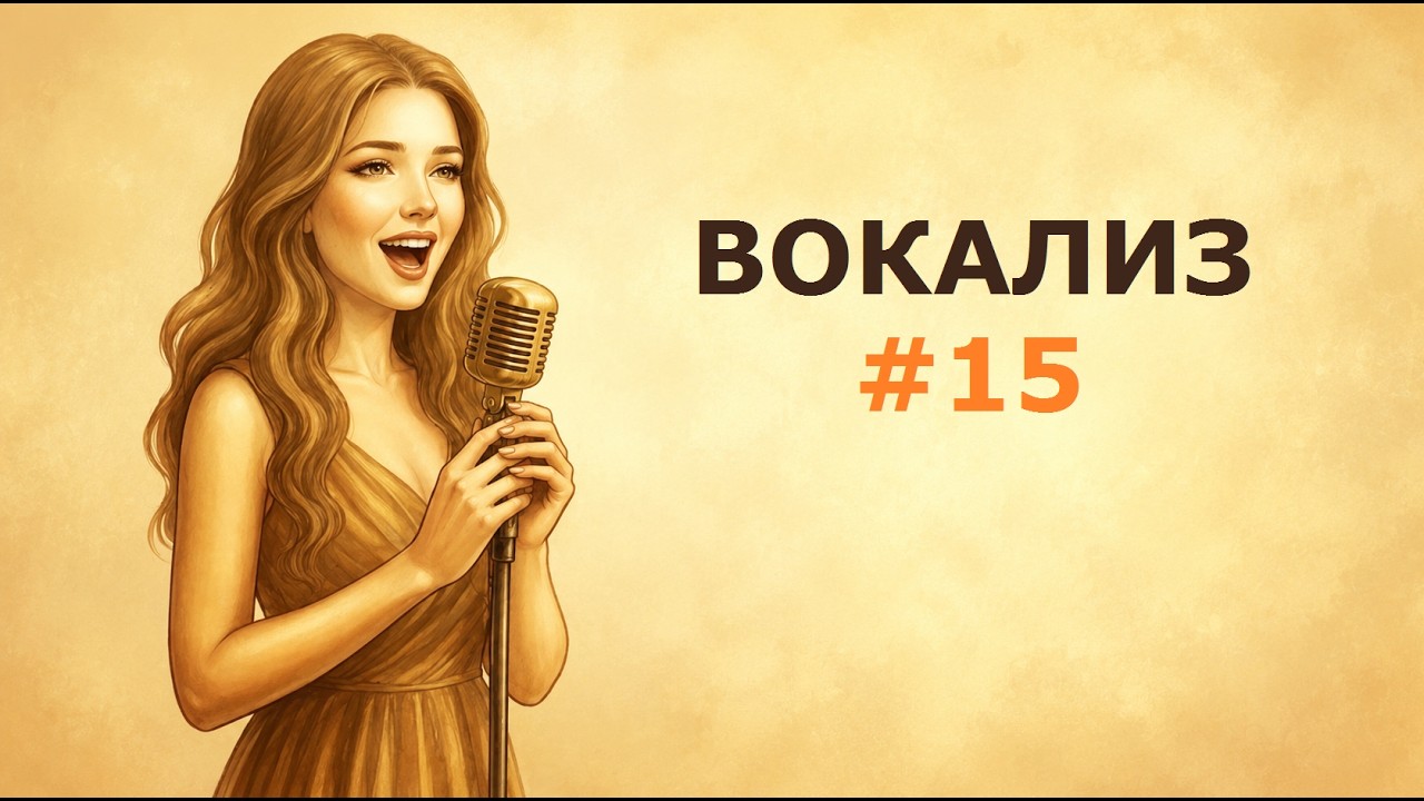 VOCALISE №15 for Beginners Natalya Andreyenko, #вокализы для начианющих, #ноты, #karaoke