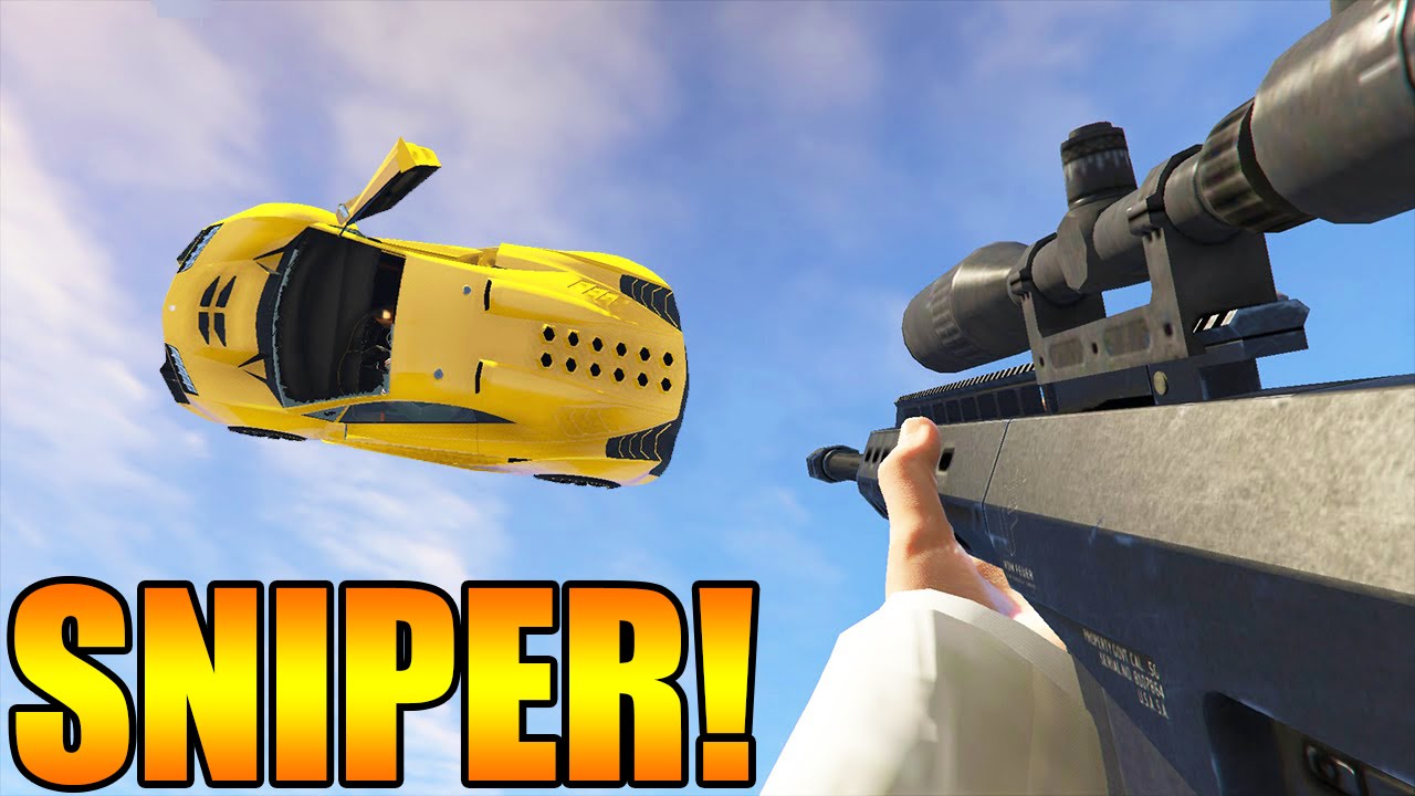 SNIPER vs VOITURE !! ( Délire GTA 5 )