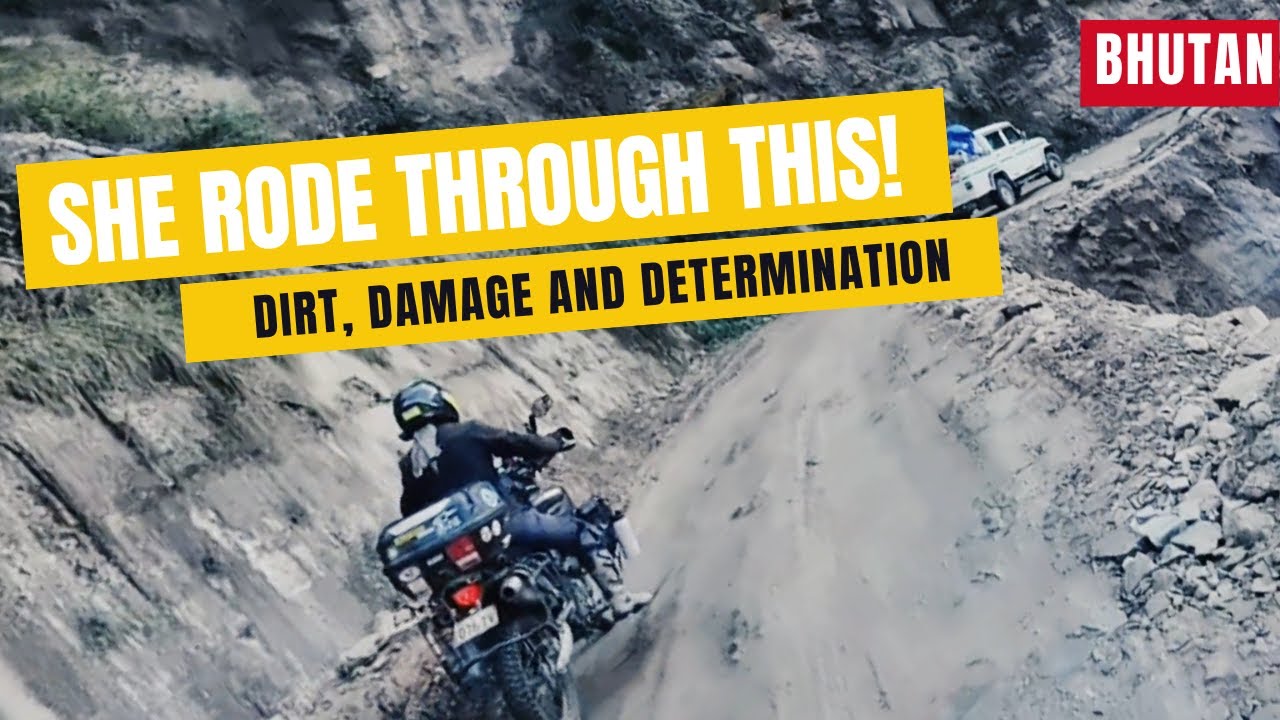 Riding Bhutan After Landslides | Motorcycle Couple Adventure