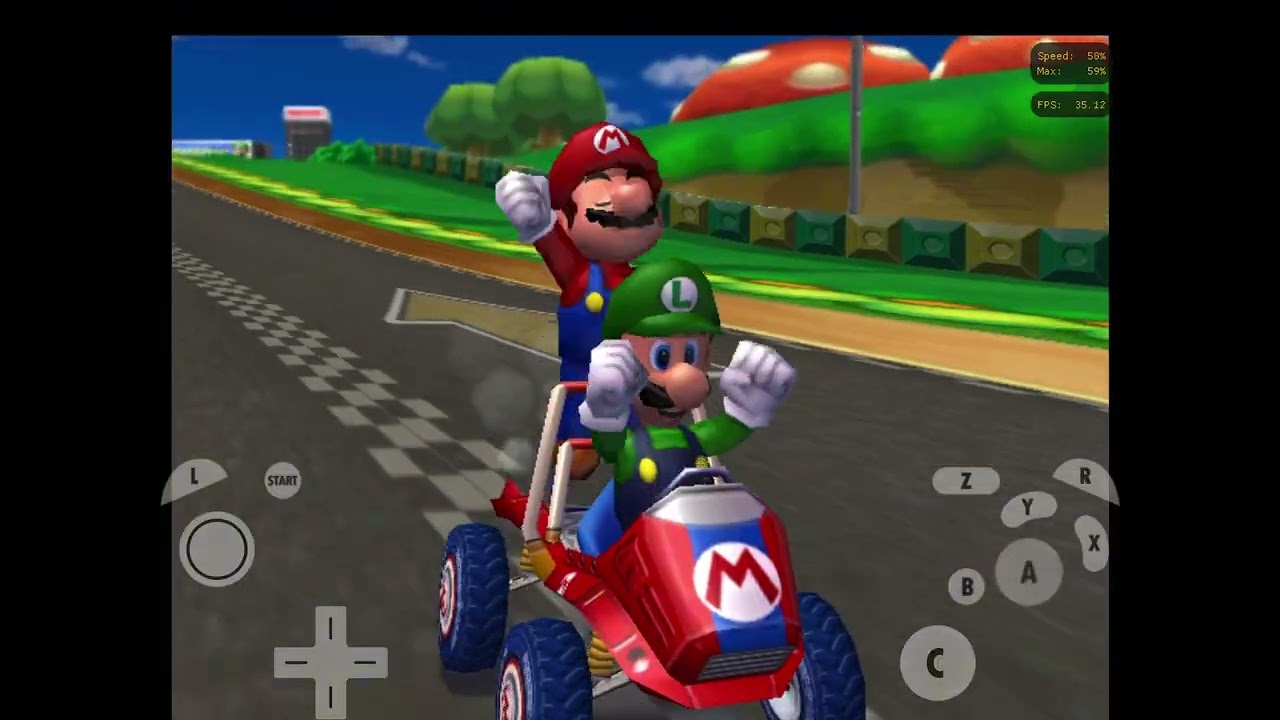 Playing all the Mario karts on IOS