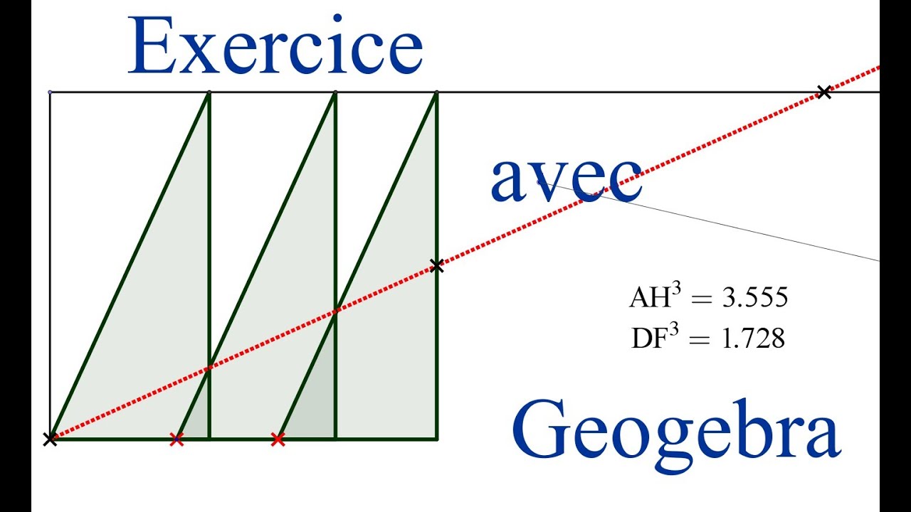 Un exercice avec Géogebra