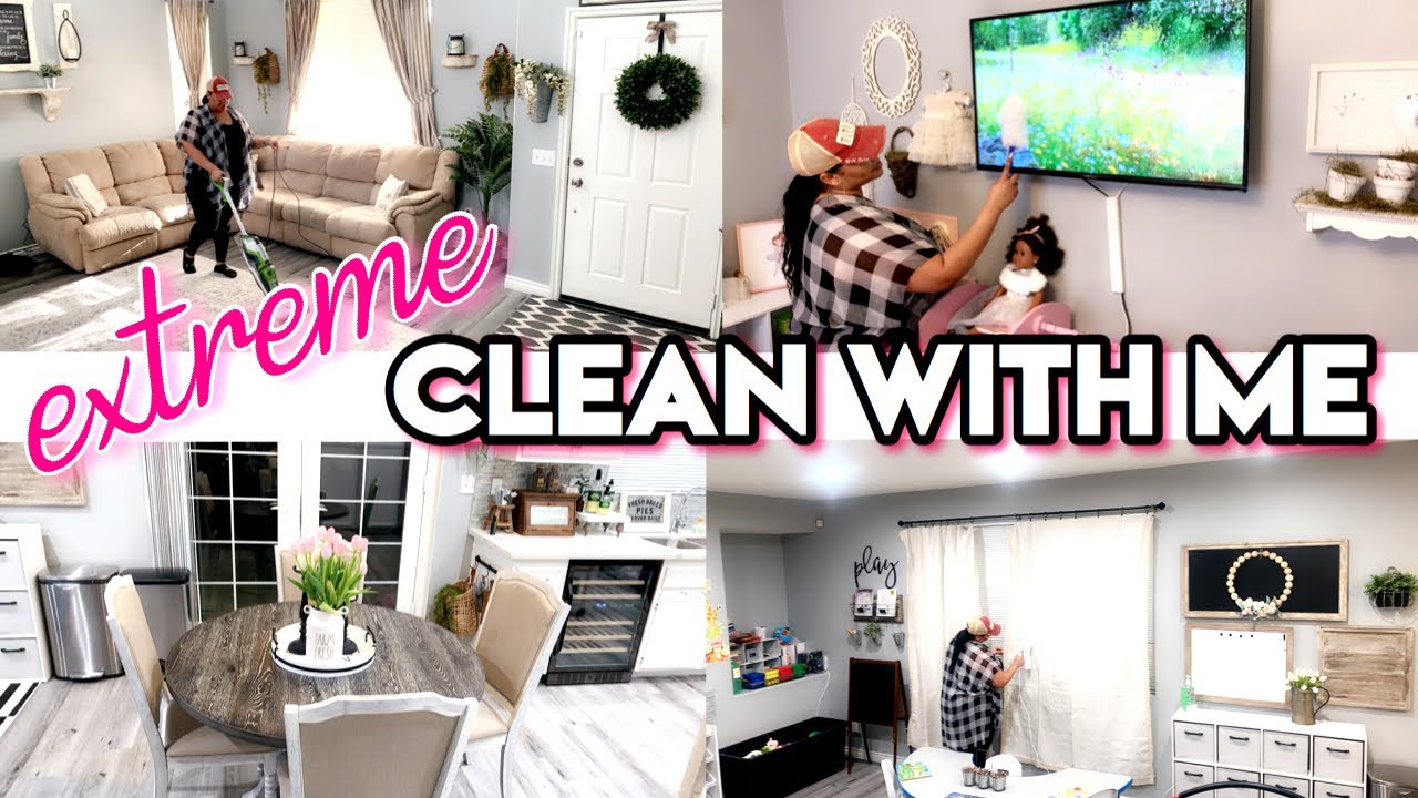 EXTREME CLEAN WITH ME | CLEANING MOTIVATION | TWO DAY CLEANING