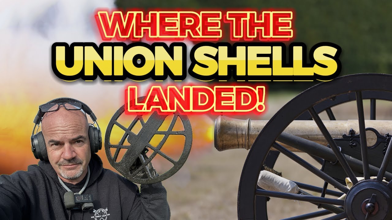 Where the Union shells landed. Metal Detecting a Civil War Battle   #history #metaldetecting