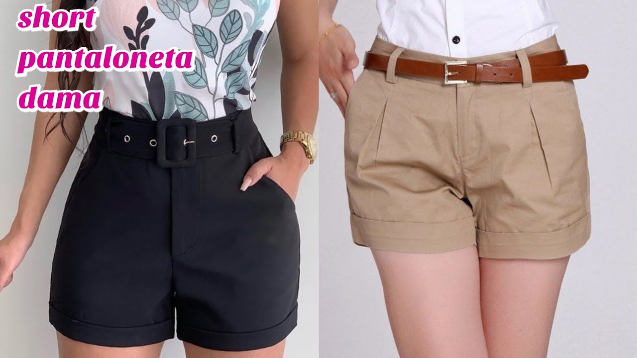 😍😍lindo shorts ,pantaloneta para dama con bolsillos y prences delanteros, tutorial paso a paso ,
