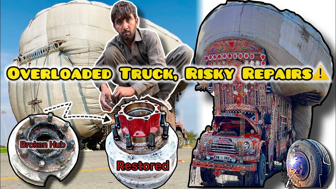 Emergency Truck Hub Repair in Rural ~ On-the-Spot Fix Ingenious mechanics save the day