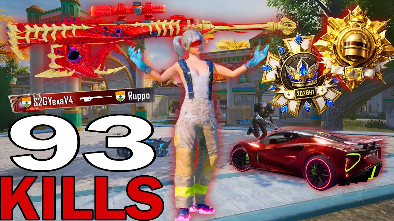 93 KILLS!🔥 IN 30 MINUTE FASTEST GAMEPLAY With BEST SET😍SAMSUNG,A7,A8,J2,J3,J4,J5,J6,J7,XS