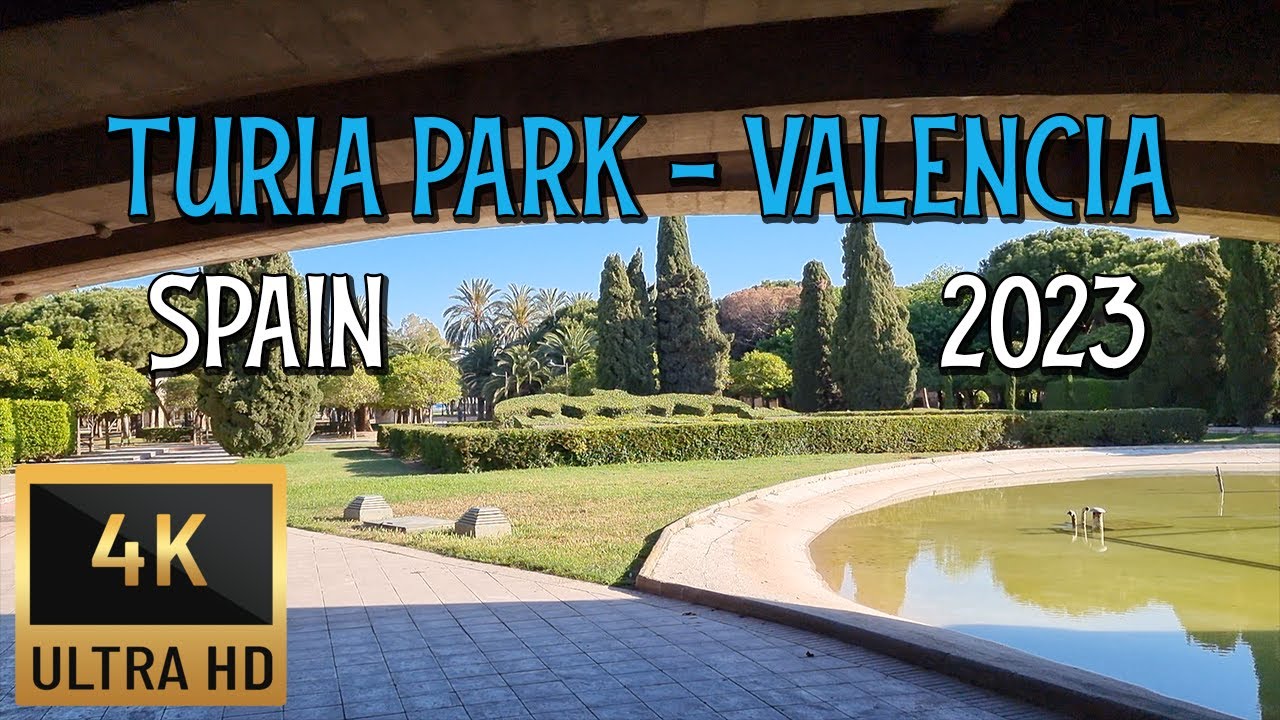 Walking Through Cities: Turia Park, Valencia, Spain - 4K UHD May 2023
