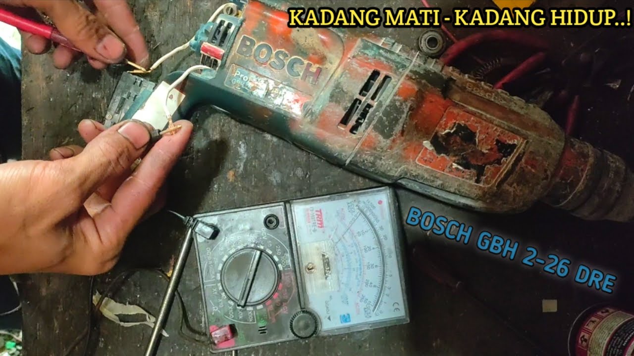 perbaikan hammer drill KADANG MATI-KADANG HIDUP ||| repair hammer drill bosch gbh 2-26