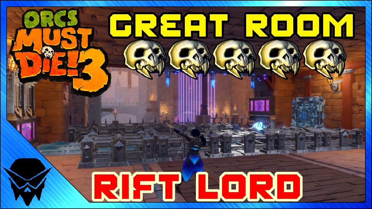 Orcs Must Die 3 - Great Room 5 Skull - Rift Lord (Map #2 No Commentary)