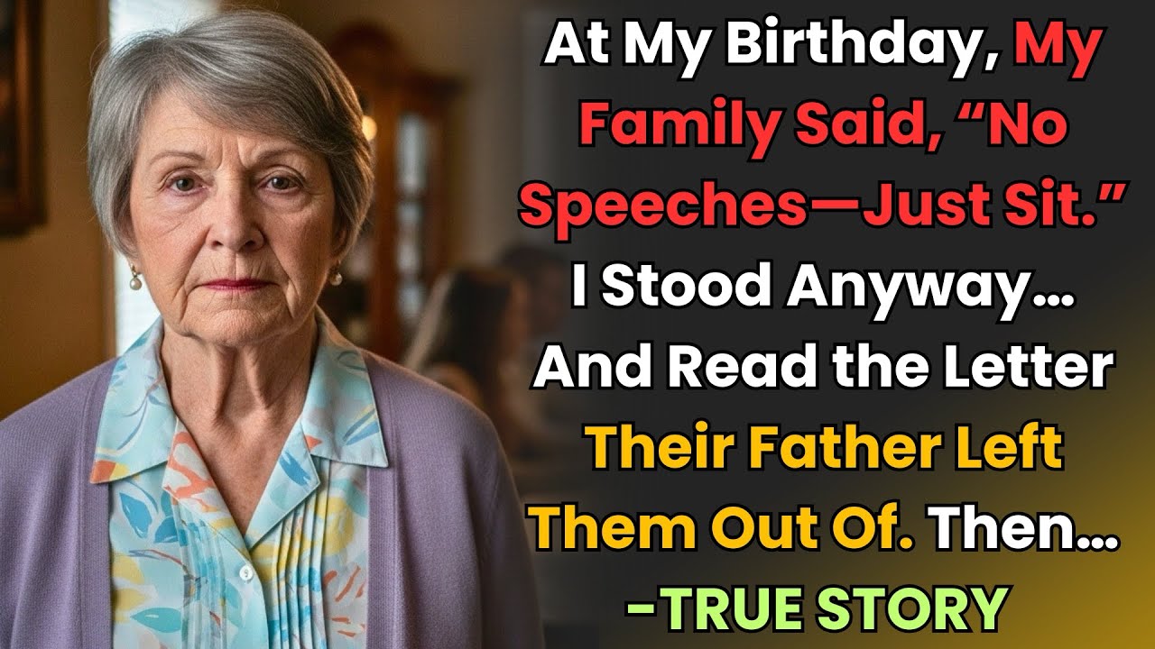 HER TRUE STORY FROM FLORIDA👵💔 At 73, They Said “No Speeches.” She Stood, Read Their Father’s Letter…
