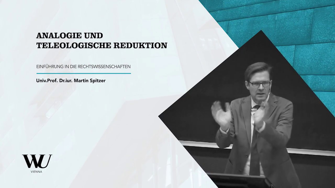 Spitzer - Einf&uuml;hrung in die Rechtswissenschaften - Analogie & Teleologische Reduktion