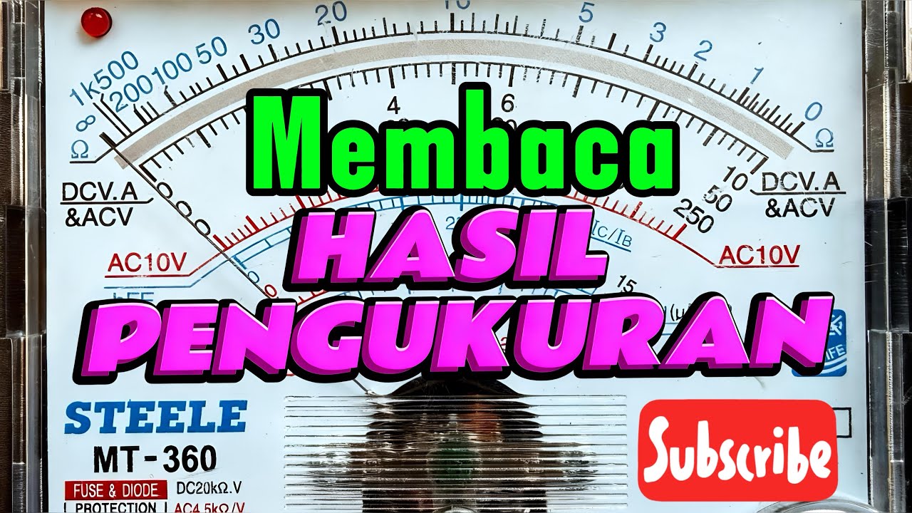 Langsung pintar membaca hasil pengukuran pada multitester analog #Part2